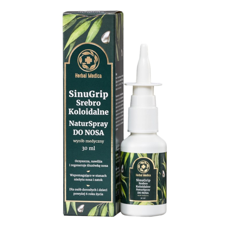 Herbal Medica SinuGrip Srebro Koloidalne do nosa