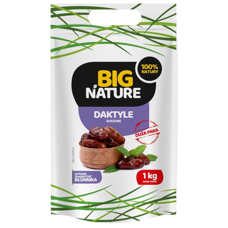 Big Nature Daktyle suszone 1 kg Big Nature Daktyle suszone 1 kg
