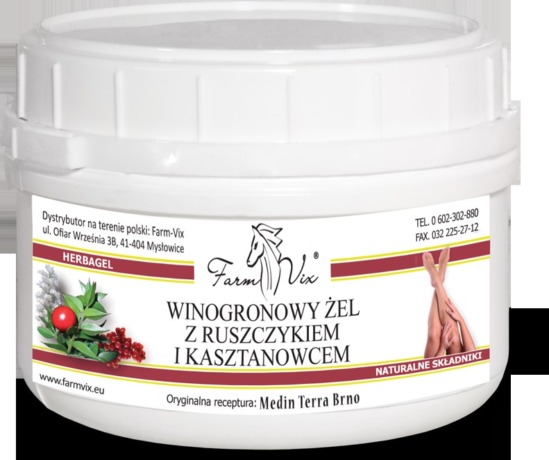 Farm-vix Żel Winogronowy z Ruszczykiem i kasz350g
