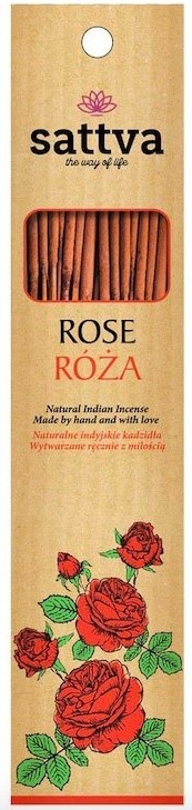 Sattva Naturalne Kadzidła Róża Incense 30G Sattva Naturalne Kadzidła Róża Incense 30G