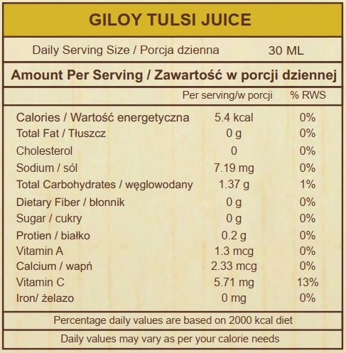 Sattva Sok z Tulsi i Giloy 1000 ml