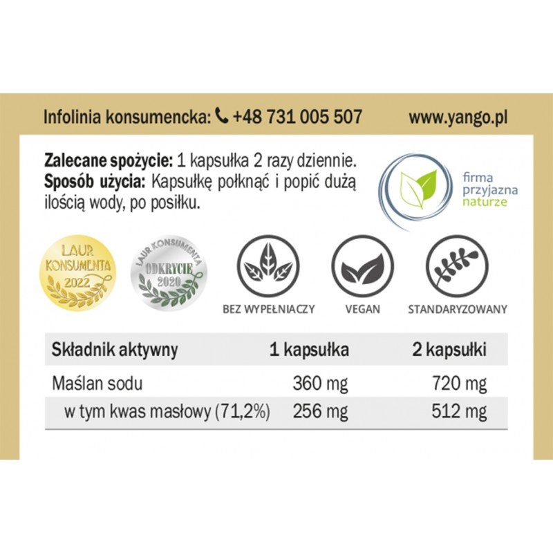 Yango Maślan Sodu 90 k na jelita
