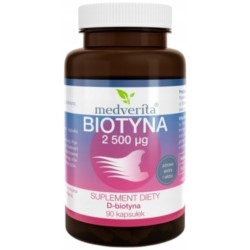 Medverita Biotyna 2500 µg 90 k włosy skóra B7