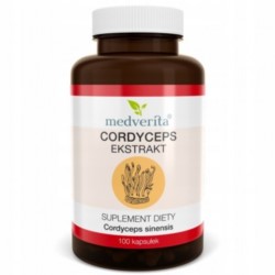 Medverita Cordyceps ekstrakt 500 mg 100 kapsuek
