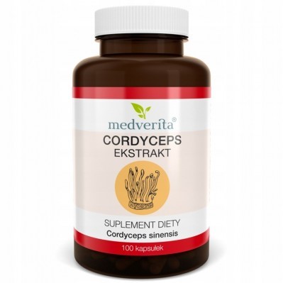 Medverita Cordyceps ekstrakt 500 mg 100 kapsuek