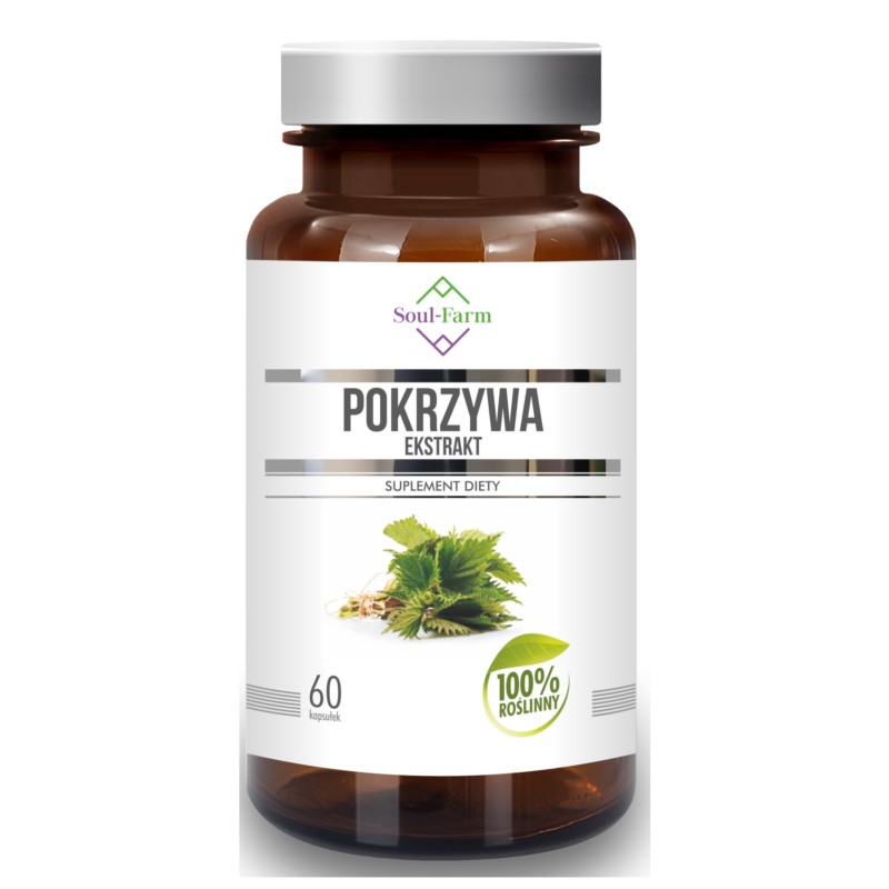 Soul Farm Premium Pokrzywa Ekstrakt 400 mg 60 k
