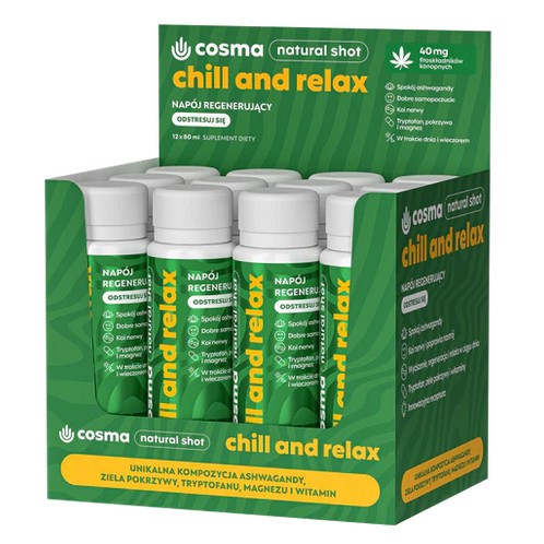Cosma Chill and relax 12X80 ml Natural shot