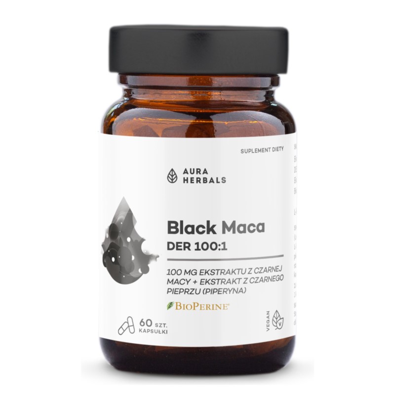 Aura Herbals Black Maca DER 100:1 60 szt