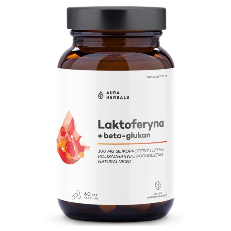 Aura Herbals Laktoferyna + beta-glukan kaps 60 szt