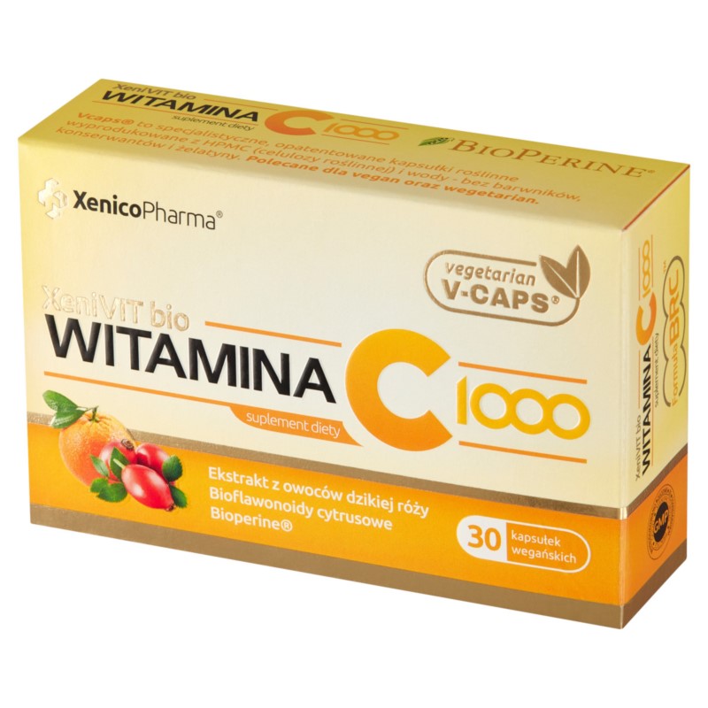 Xenivit bio Witamina C 1000 30 kaps. Vcaps