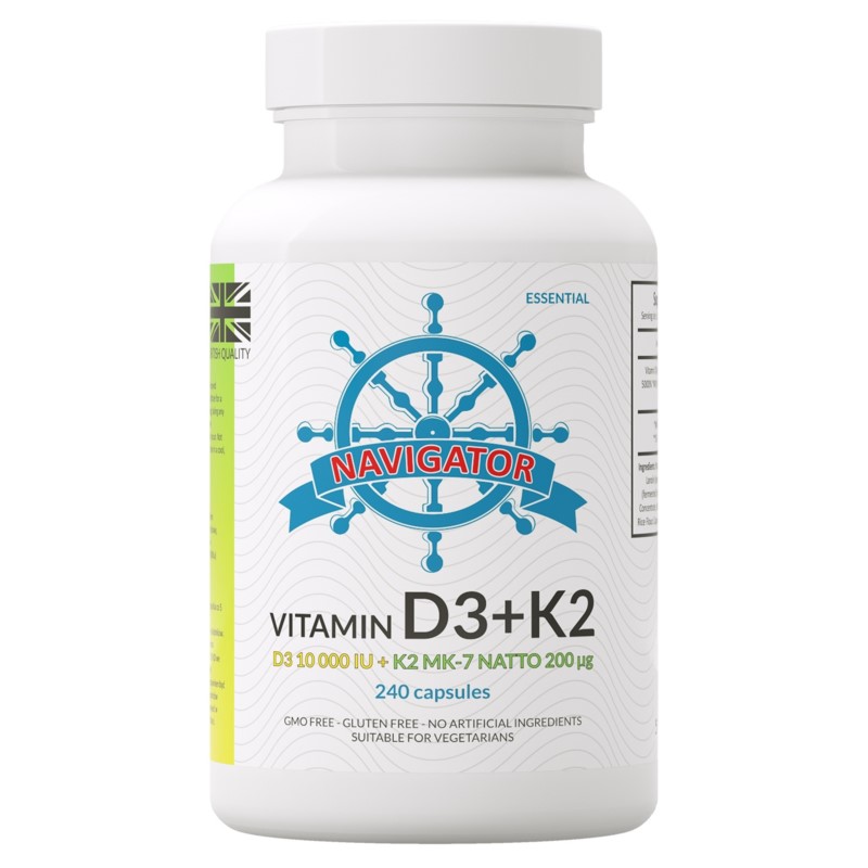 Navigator Witamina D3 10 000IU + k2 240 kapsułek