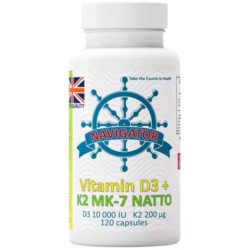 Navigator Witamina D3 10 000IU + k2 120 kapsułek