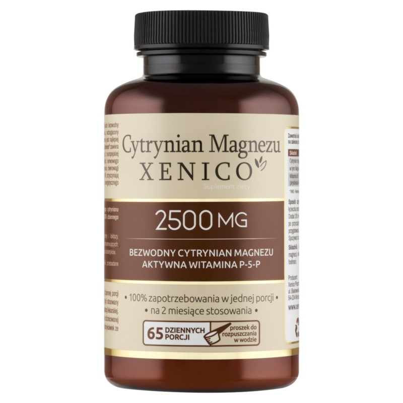 Cytrynian Magnezu Xenico 65 porcji - 100% RWS 165g