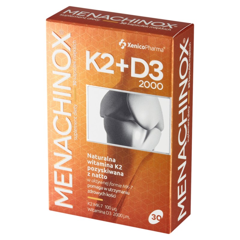 Menachinox K2+D3 2000, 30 Kaps. softgel Menachinox K2+D3 2000, 30 Kaps. softgel