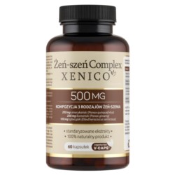 Żeń-szeń Complex Xenico, 60 kaps. Vcaps® 3 rodzaje