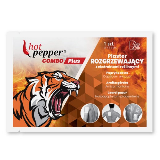 Hot pepper Combo Plus PLASTER ROZGRZEWAJĄCY Hot pepper Combo Plus PLASTER ROZGRZEWAJĄCY