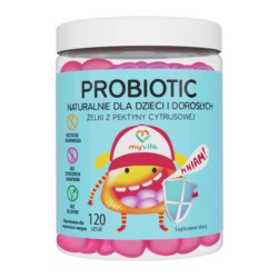 Myvita Żelki Naturalne Probiotic 120 szt jelita Myvita Żelki Naturalne Probiotic 120 szt jelita