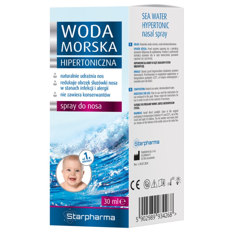 Starpharma Woda Morska Hipertoniczna 30 ml