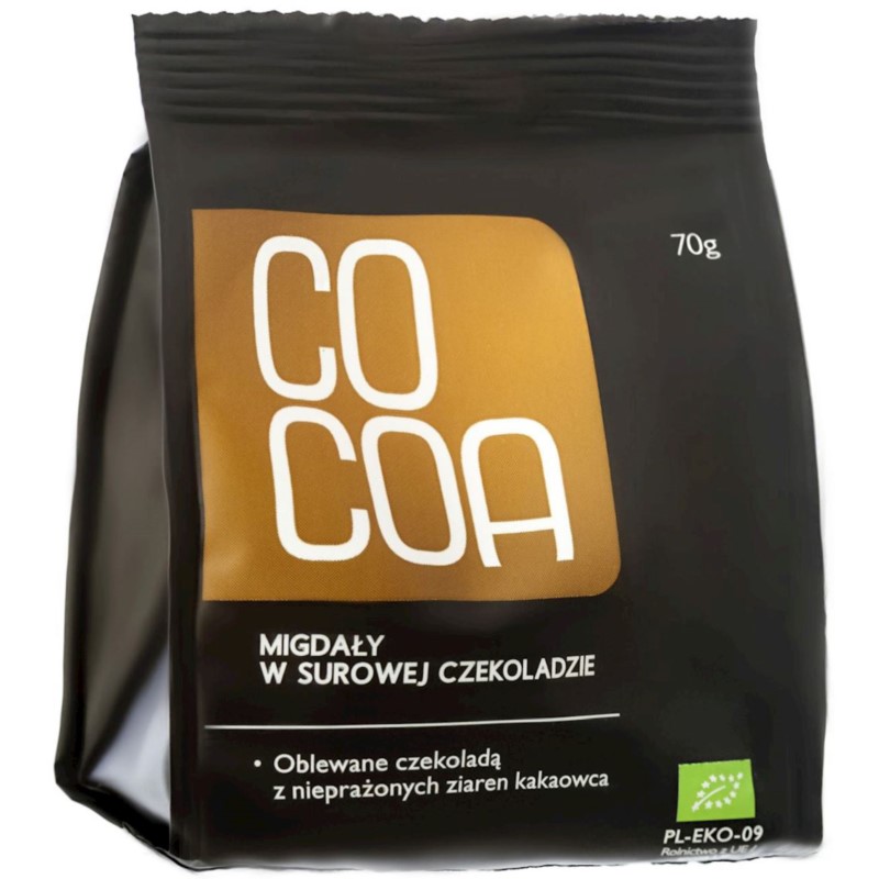 Cocoa Migdały w surowej czekoladzie  BIO 70g