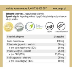 Yango Kwas Hialuronowy Pro-Beauty 90 Kaps.
