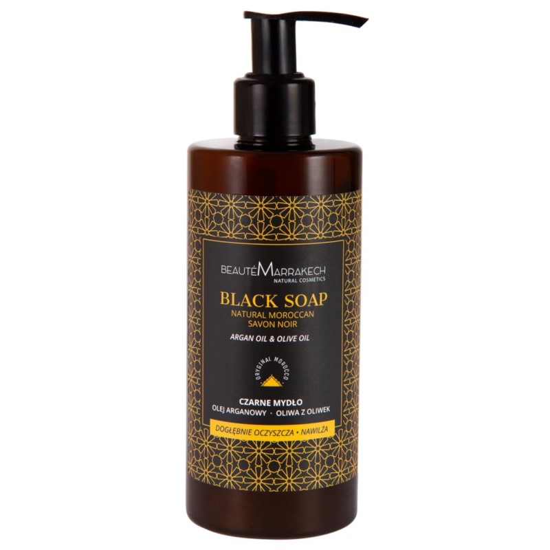 SAVON NOIR CZARNE MYDŁO w płynie 280 ml argan SAVON NOIR CZARNE MYDŁO w płynie 280 ml argan
