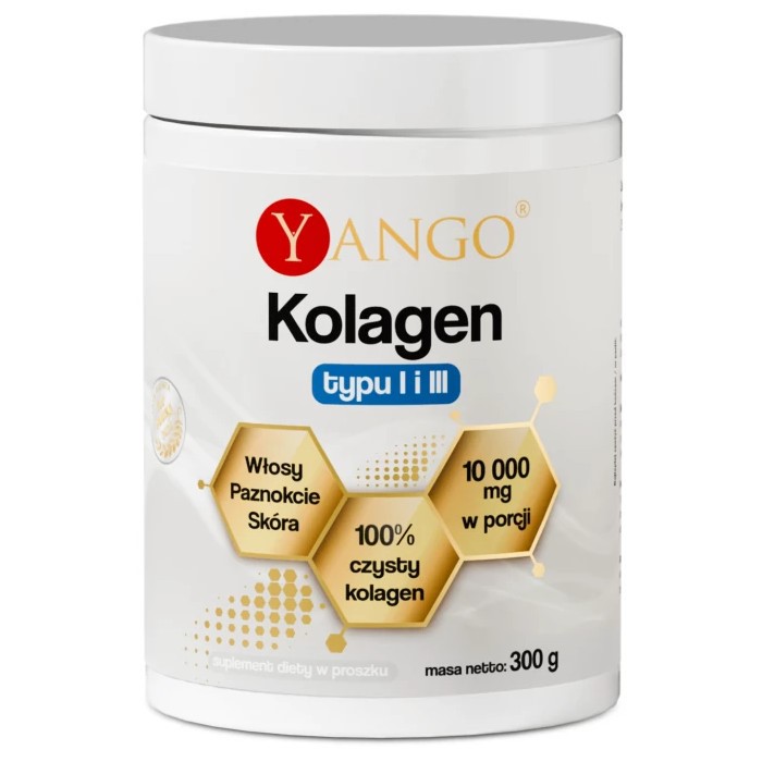 Yango Kolagen Rybi Typu I i III Włosy, Skóra 300 G