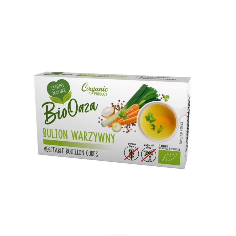 BioOaza Bulion warzywny, Kostka rosołowa 66g BIO