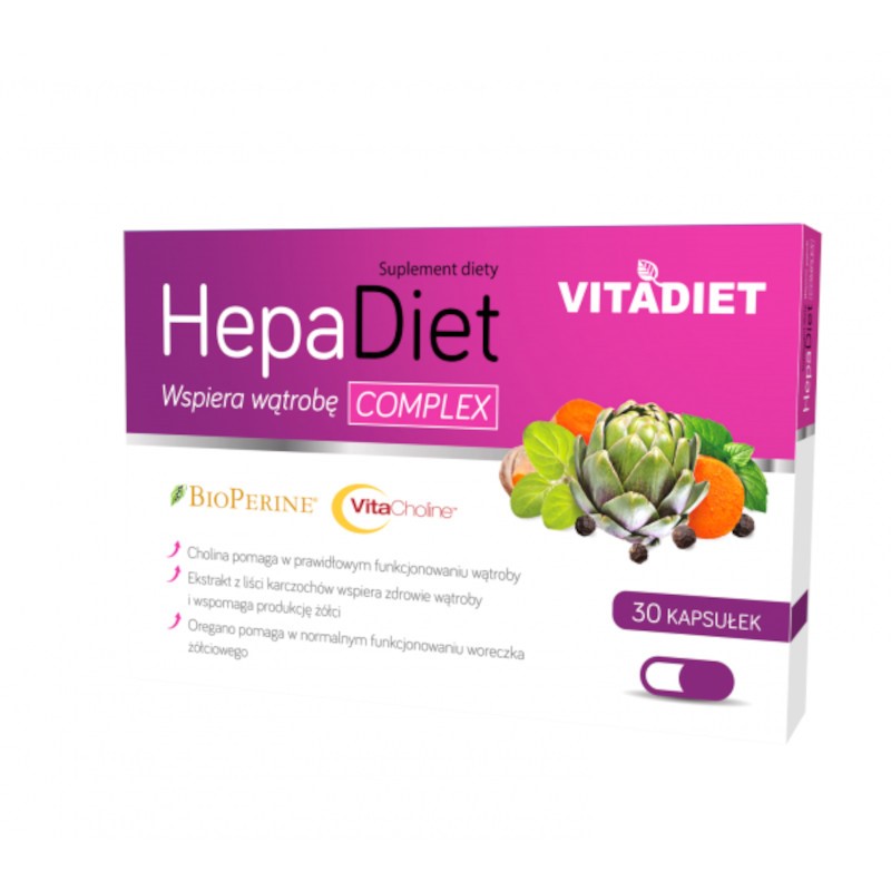 Vitadiet HepaDiet 30 kapsułek Vitadiet HepaDiet 30 kapsułek