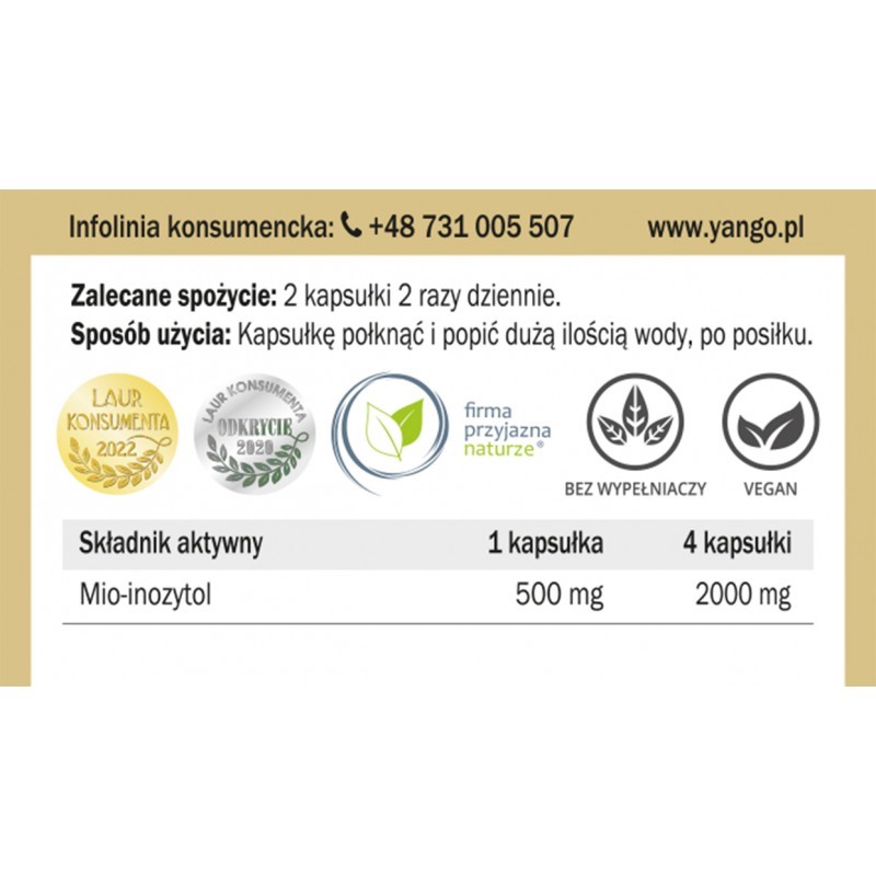 Yango Inozytol 590 mg 90  kap