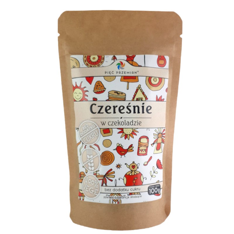 Pięć Przemian Czereśnie w czekoladzie 100 g Pięć Przemian Czereśnie w czekoladzie 100 g