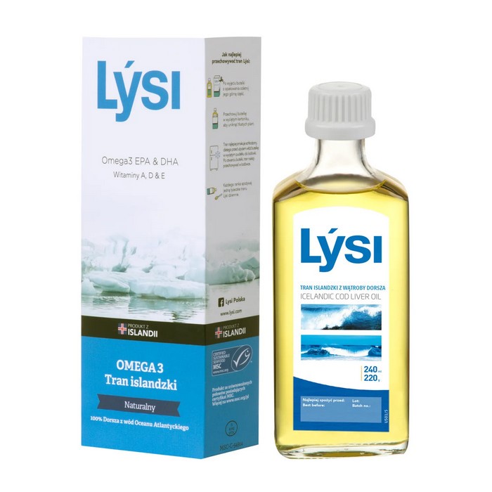 Lysi Tran Islandzki naturalny 240 ml Lysi Tran Islandzki naturalny 240 ml