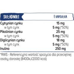 Biowen Cynk Zinc 3 x Immunity 100 kapsułek