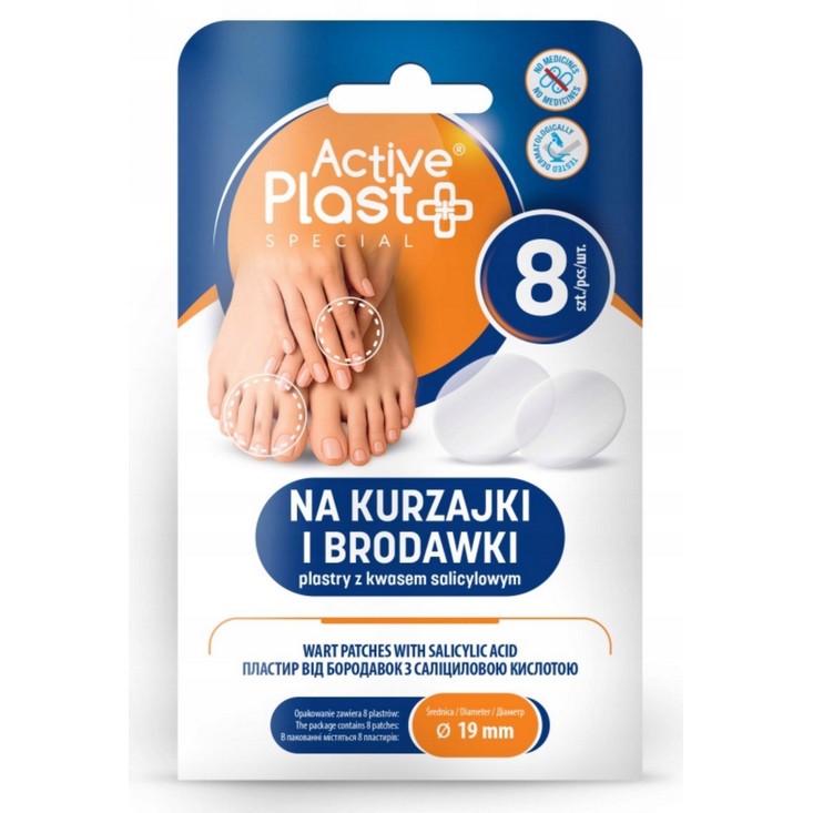 ActivePlast Plastry na kurzajki i brodawki 8 szt.