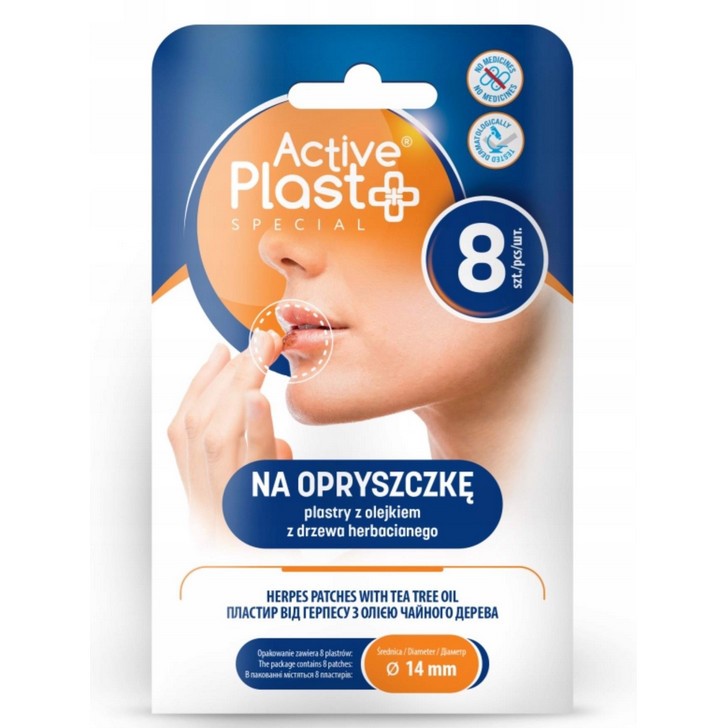 ActivePlast Plastry na opryszczkę 8 szt