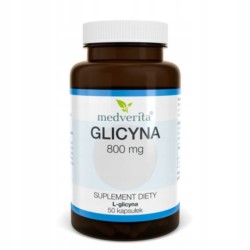 Medverita Glicyna 800 mg L-glicyna 50 kapsułek