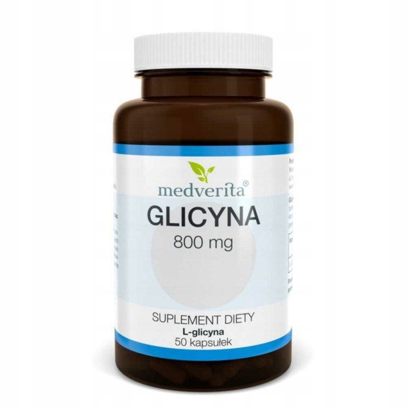 Medverita Glicyna 800 mg L-glicyna 50 kapsułek