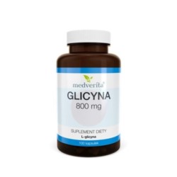 Medverita Glicyna 800 mg L-glicyna 100 kapsułek