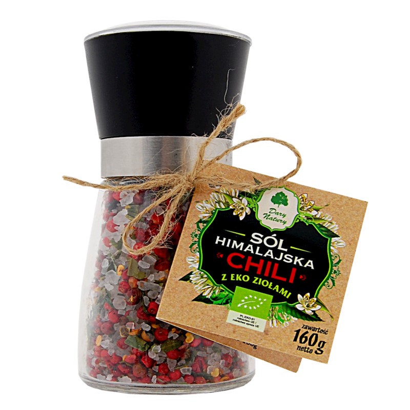 Dary Natury Sól Himalajska Z Ziołami Chili Eko160G Dary Natury Sól Himalajska Z Ziołami Chili Eko160G