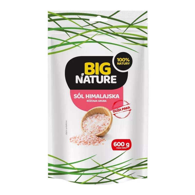 Big Nature Sól Himalajska różowa gruba 600 g