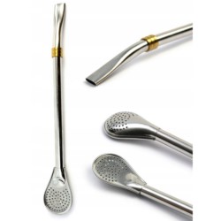 Bombilla Liza Z PIERŚCIENIEM Titanium dł 19 cm