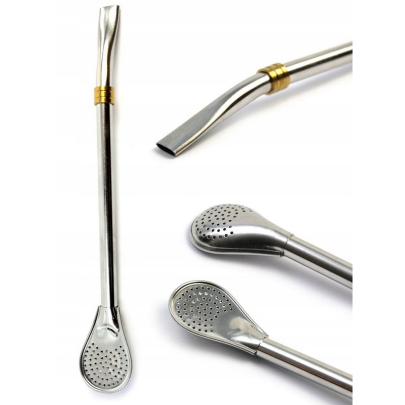 Bombilla Liza Z PIERŚCIENIEM Titanium dł 19 cm