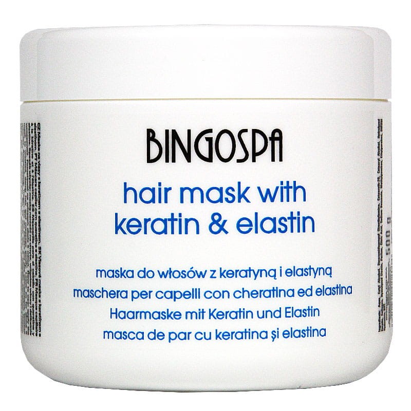 Bingospa Maska do włosów z keratną i elastyną 500