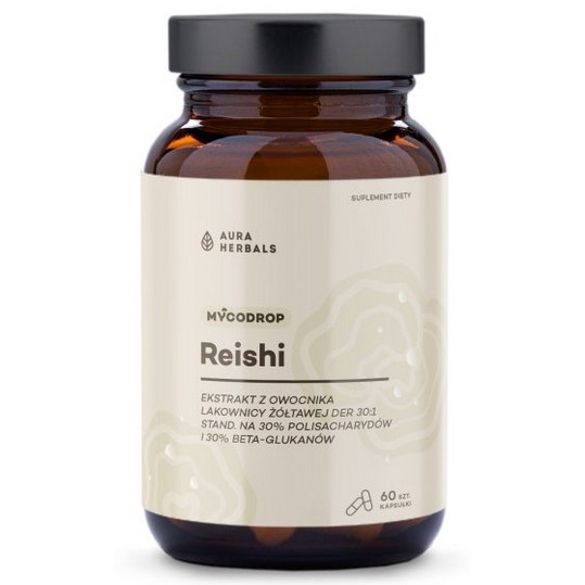 Aura Herbals Reishi 30:1 beta - glukan 60 szt