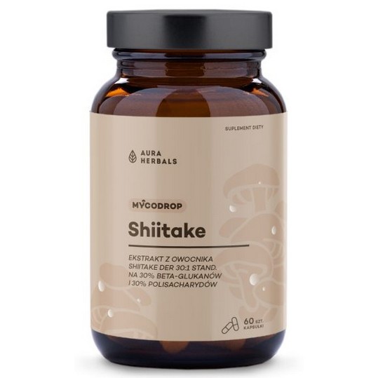 Aura Herbals Shiitake 30:1 beta-glukan 60 szt