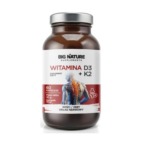 Big Nature Witamina D3 + K2 60 k Big Nature Witamina D3 + K2 60 k