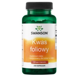 Swanson Kwas Foliowy 800 Mcg 250 K