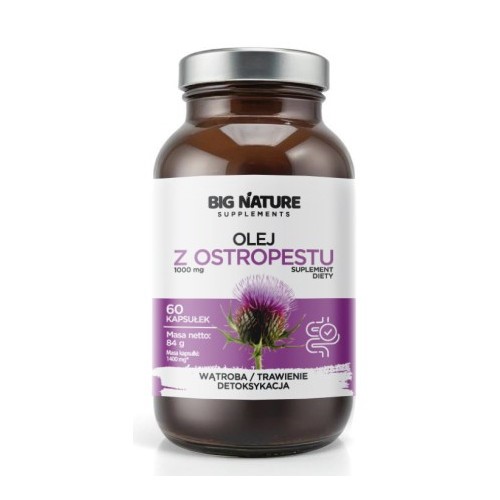 Big Nature Olej z ostropestu kapsułki 60 szt. Big Nature Olej z ostropestu kapsułki 60 szt.