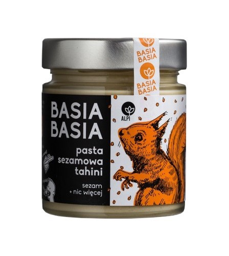 Pięć Przemian Pasta sezamowa Tahini 210g Basia Pięć Przemian Pasta sezamowa Tahini 210g Basia