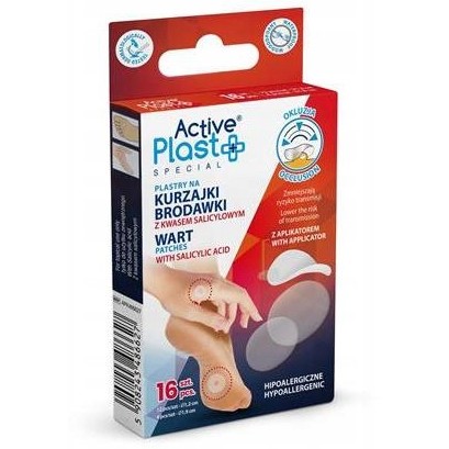 ActivePlast Plastry na kurzajki i brodawki 16 szt.