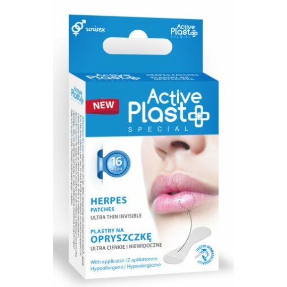 ActivePlast Plastry na opryszczkę 16 szt ActivePlast Plastry na opryszczkę 16 szt